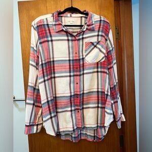 C Brand Red and Blue Plaid Shirt